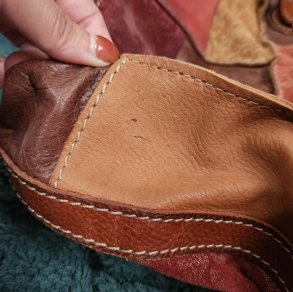 Vintage Fossil Patchwork Shoulder Bag - Picture 14 of 16